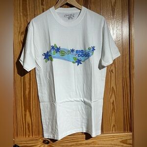 VTG Big Dogs Surf 100% Cotton Beach Surf Graphic Tee T-Shirt NWOT